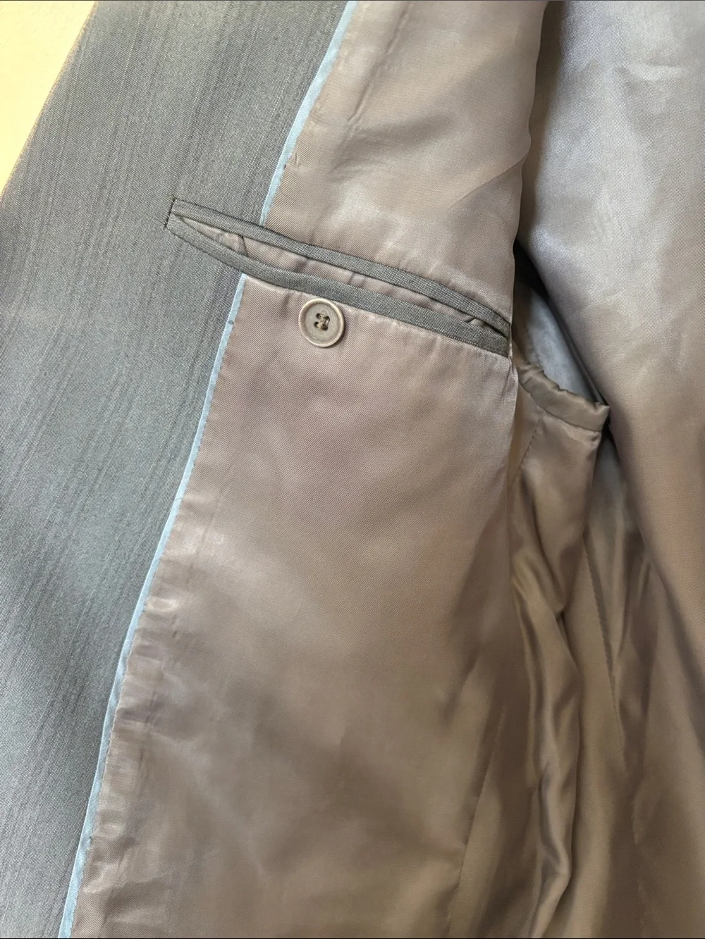 Calvin Klein made in Jordan Gray Pinstripe Sport Coat Blazer